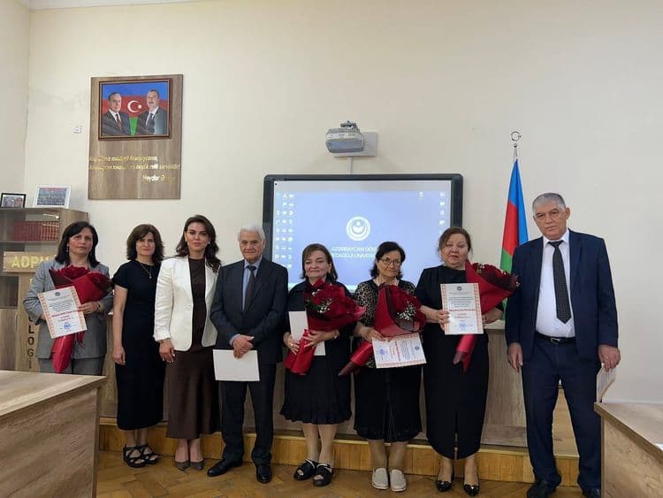ADPU-nun Filologiya fakültəsinin professor-müəllim heyəti yubileyləri münasibətilə təltif edilmişdir