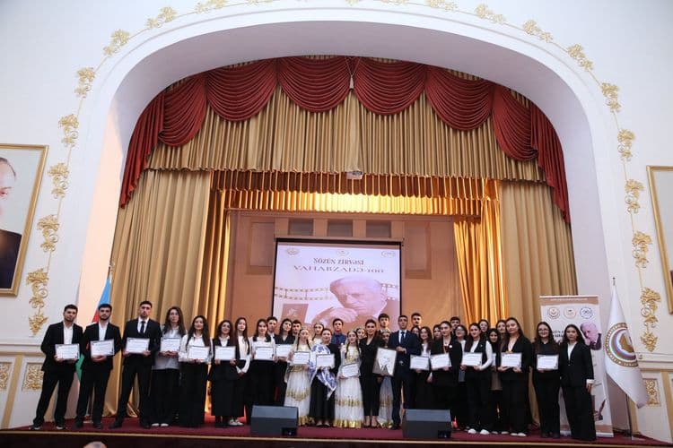 A literary and artistic event dedicated to the 100th anniversary of the People's Poet Bakhtiyar Vahabzadeh was held at the Faculty of Philology of the Azerbaijan State Pedagogical University.